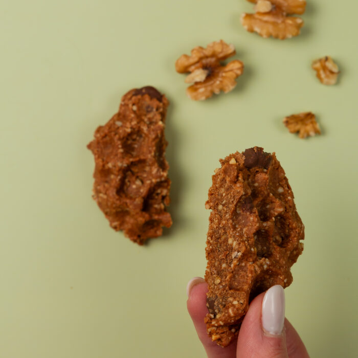 biscotto doppio cioccolato e noci
